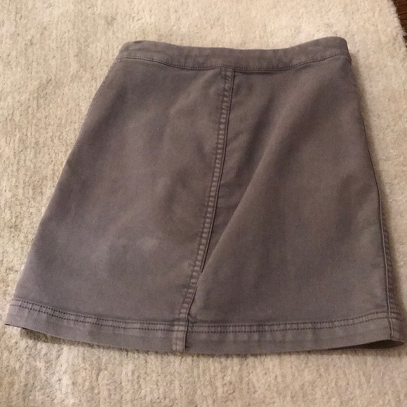 gray free people mini skirt - Picture 2 of 3